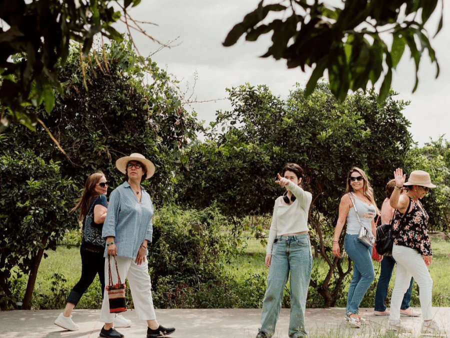 Visitando el Viñedo