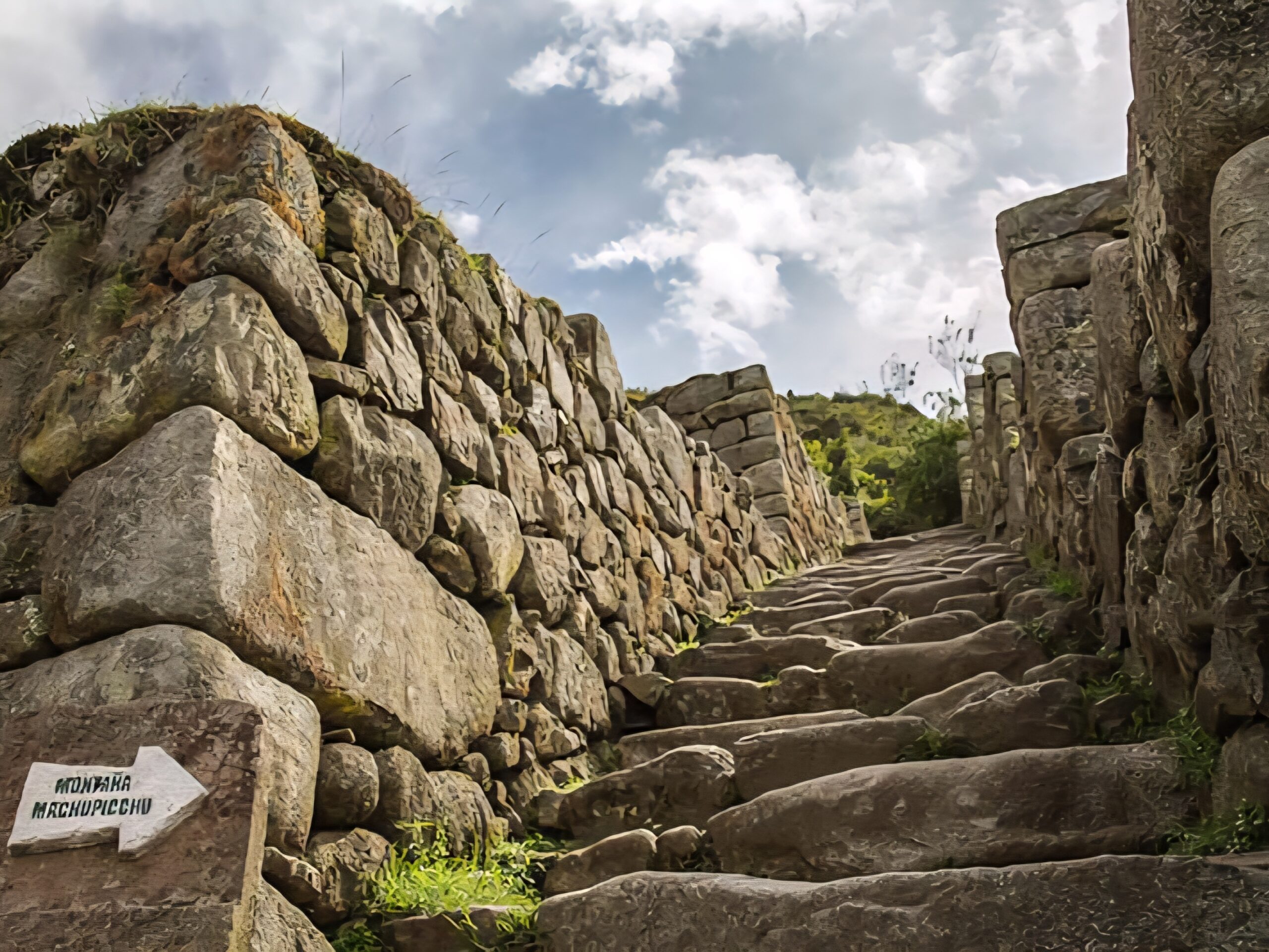 Entrando a machupicchu